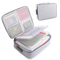 Portable Travel Document Organizer Secure Passport and Certificate Storage Case