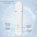 Ultrasonic Ion Skin Scrubber – Deep Pore Facial Cleaner & Lifting Device