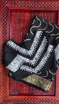 Beautiful Designer Aqua Heavy Georgette Sequanc Saree