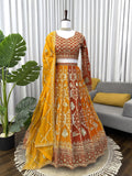 Weddings Wear Musatrd Georgette Designer Lehenga Choli Set