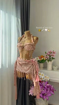 Beads of the Sea – Pink Beaded Costume Set