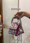 Glam Edition Pearl Embellished Mini Handbag
