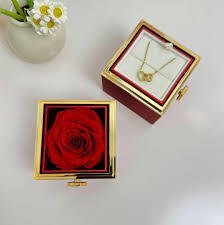 Eternal Rose Jewelry Gift Box with Necklace - Image 2