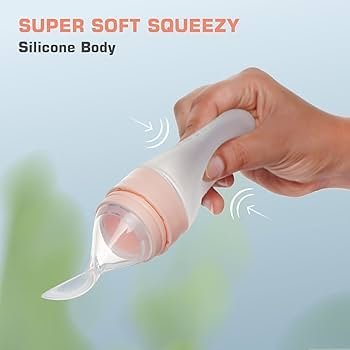 Baby Feeding Bottle with Soft Silicone Spoon Dispenser - Image 3