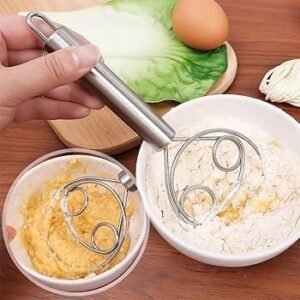 Stainless Steel Manual Dough Whisk