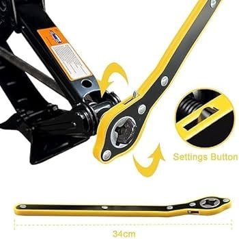 Heavy-Duty Scissor Car Jack Crank Handle