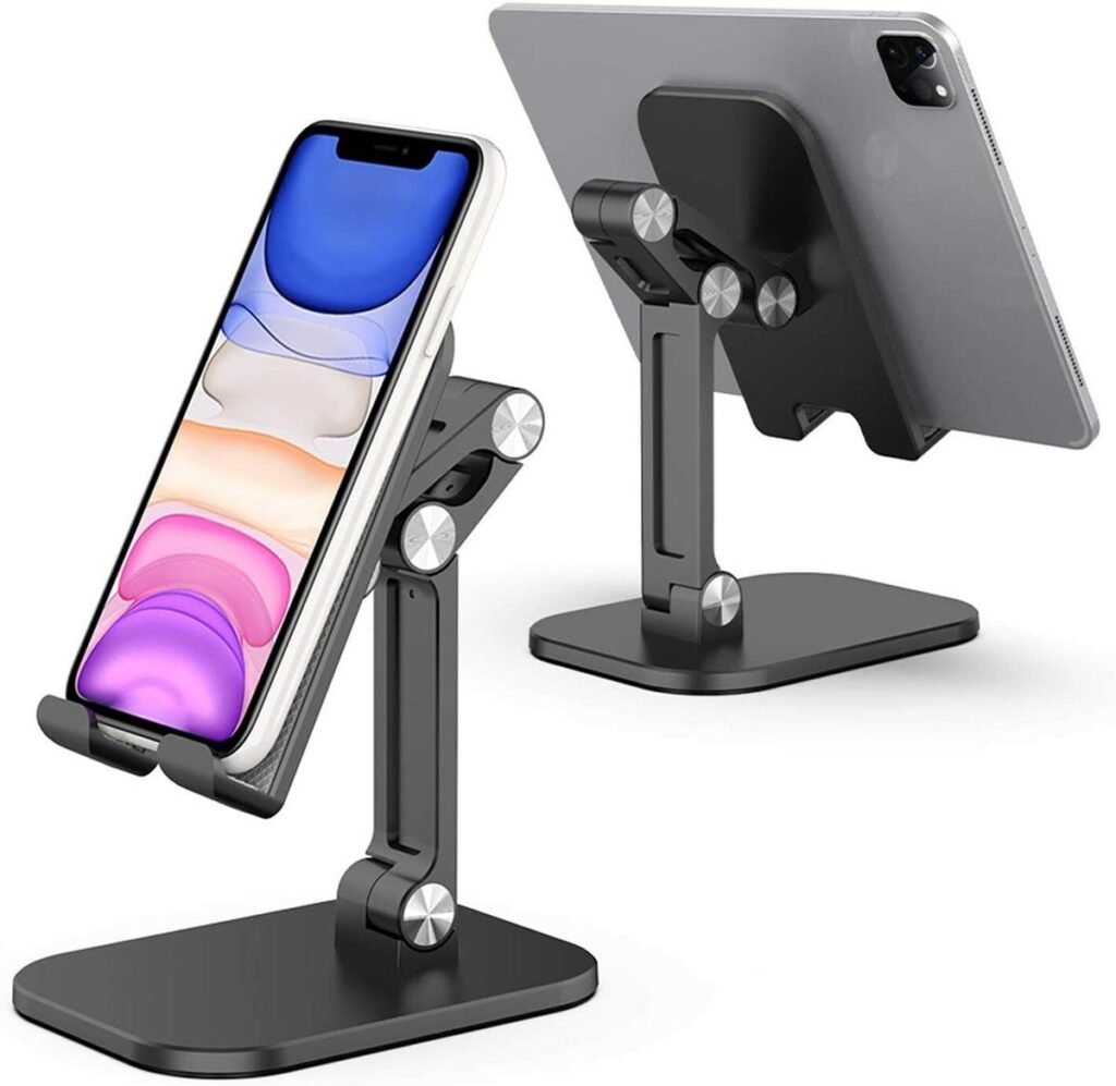 Adjustable Foldable Aluminum Mobile Phone & Tablet Stand - Photo 3