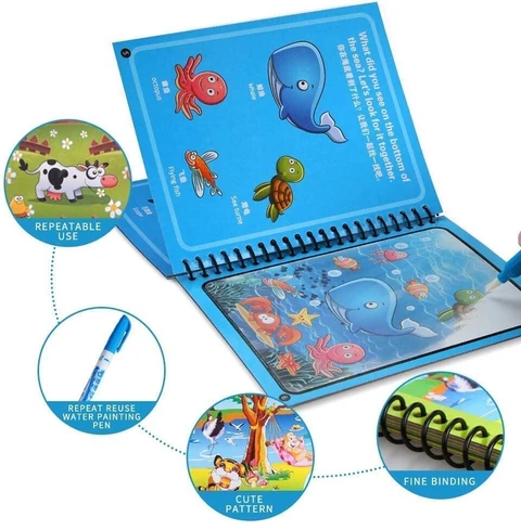 Reusable Water Drawing Book for Kids - Image 4