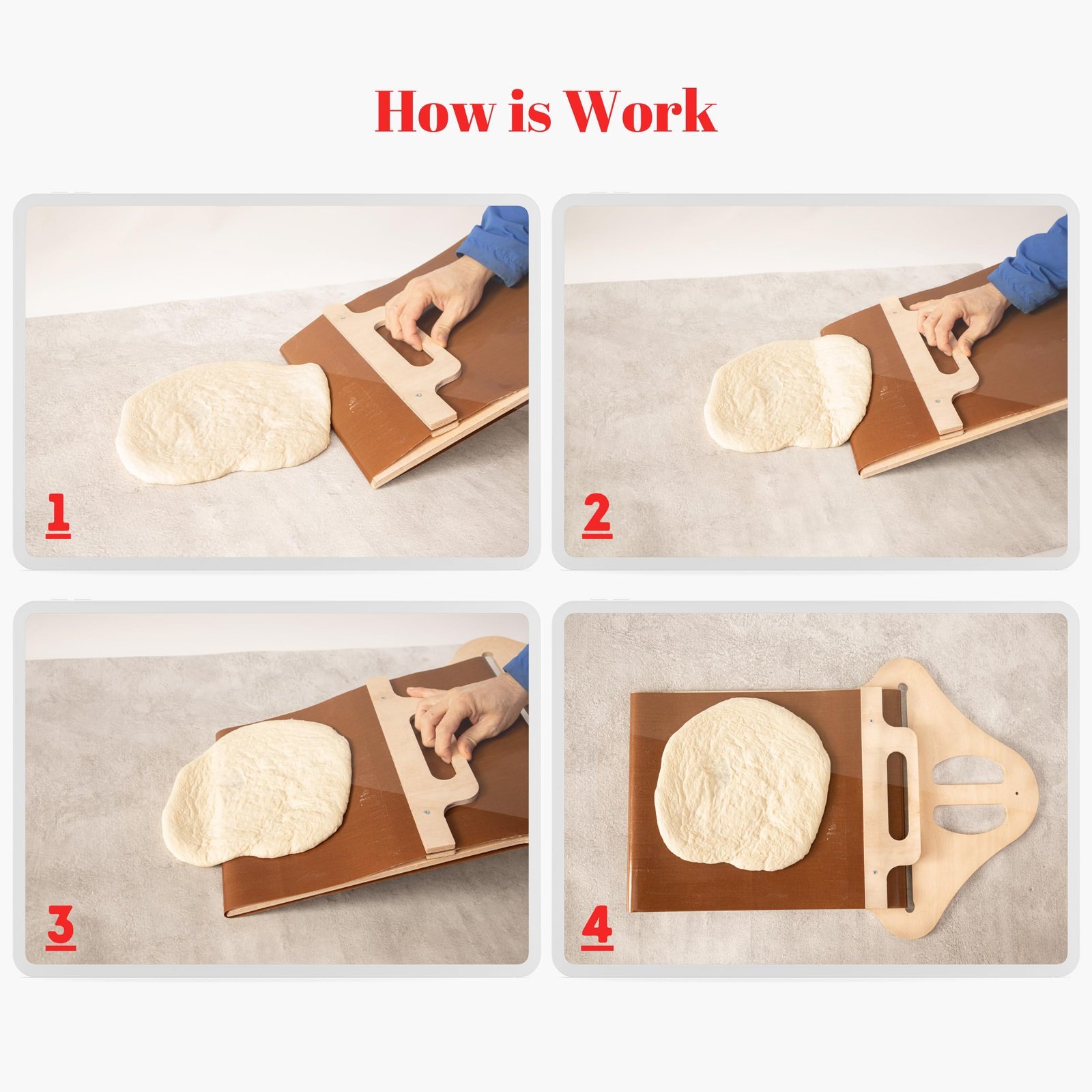 Non-Stick Pizza Dough Cutter & Lifter - Image 4