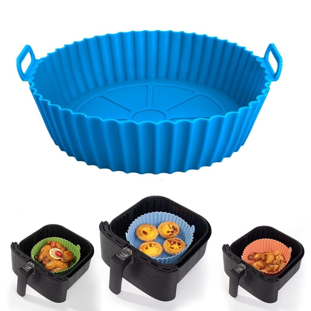 Reusable Silicone Air Fryer Liner with Handles - Photo 3