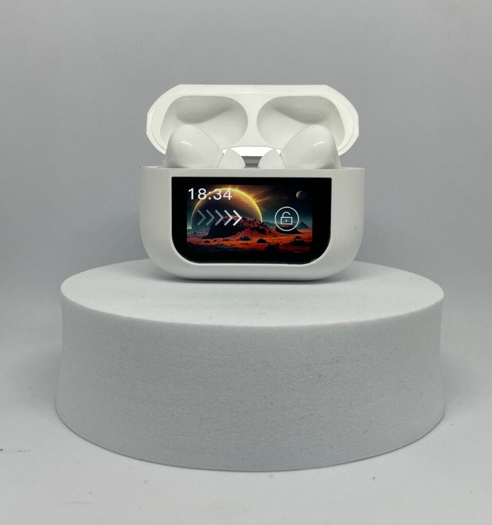 Smart Display Wireless Earbuds with Charging Case - Photo 4