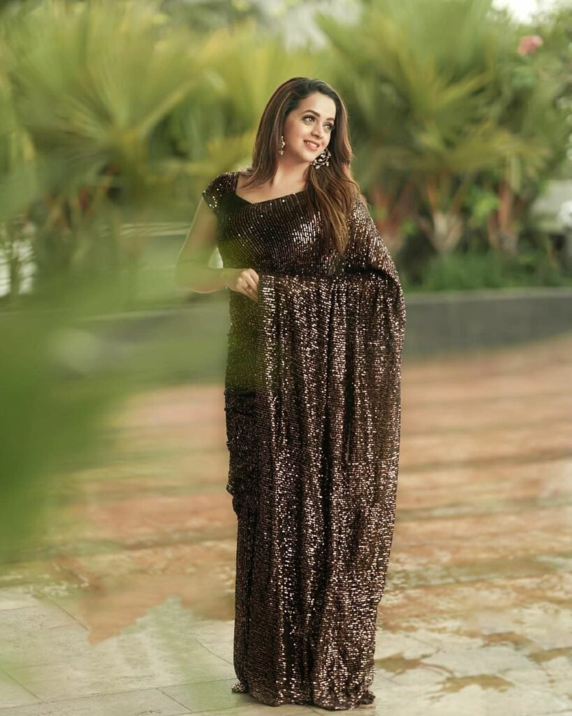 Black Color Sequence Embroidery Work Beautiful Georgette Saree - Photo 2