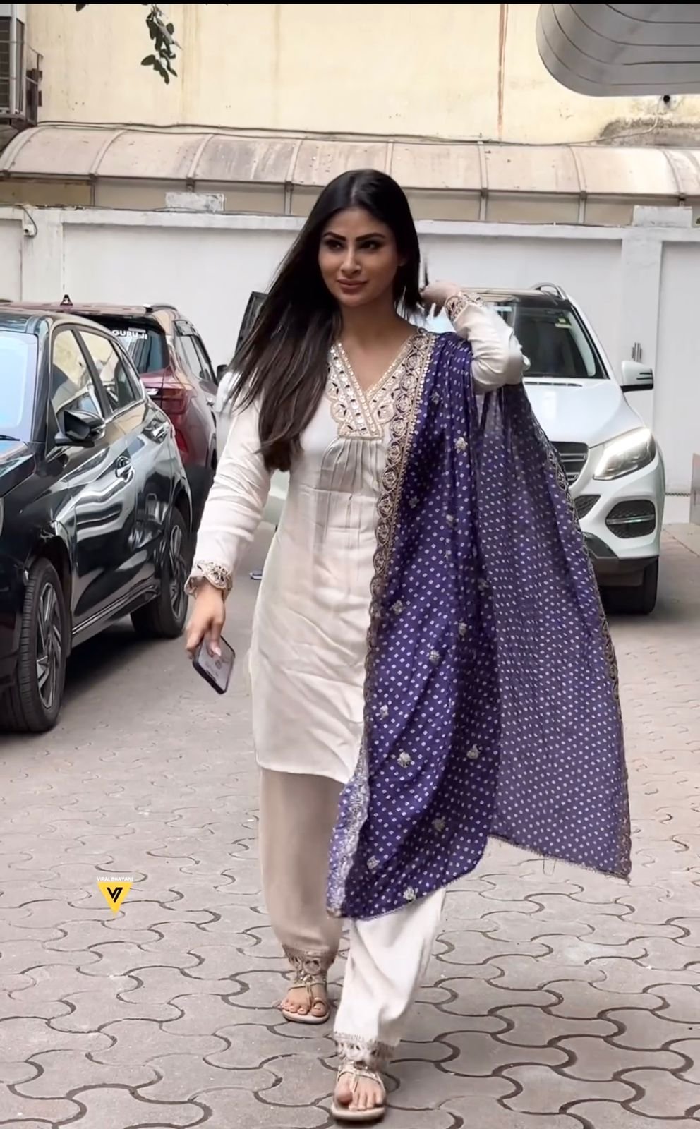 White Color Embroidery With Sequence Work Salwar Suit - Image 3