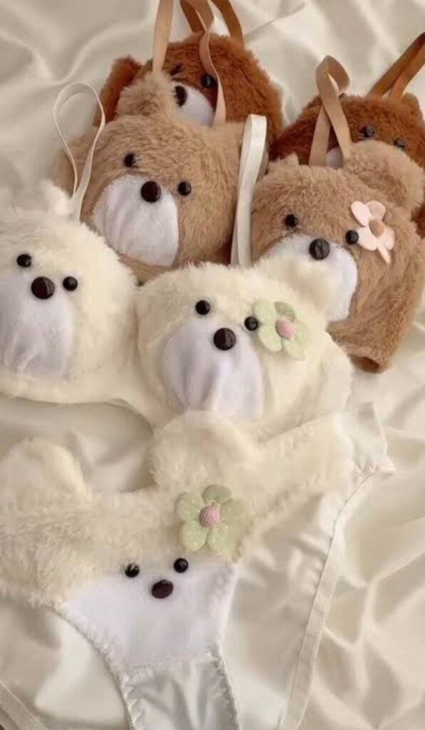 Teddy Bear Fleece Panty with Matching Headband Set - Photo 2