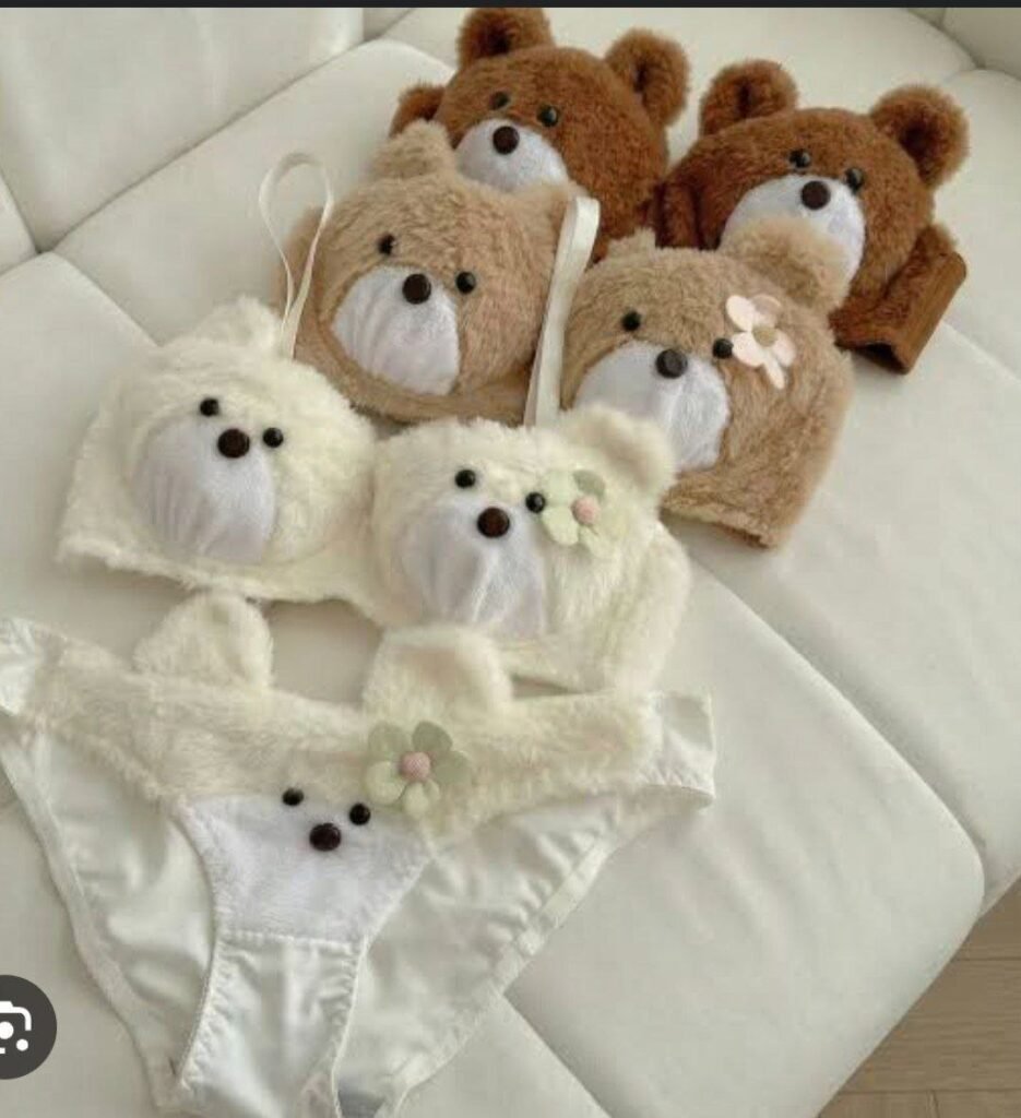 Teddy Bear Fleece Panty with Matching Headband Set - Photo 3