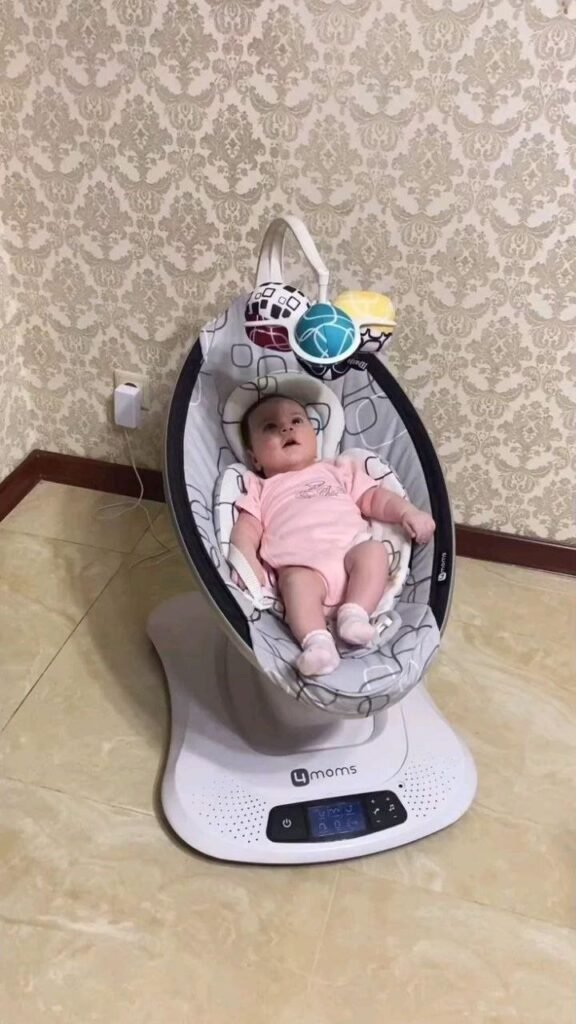 Automatic Baby Swing Chair with Plush Reclining Seat - Photo 3