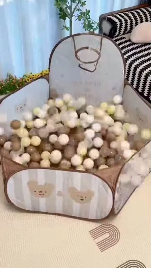 Baby Ball Pit Playpen with Basketball Hoop - Photo 2