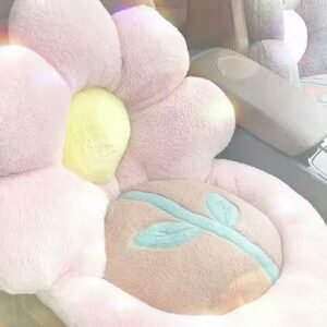 Flower-Shaped Car Seat Cushion with Lumbar Support