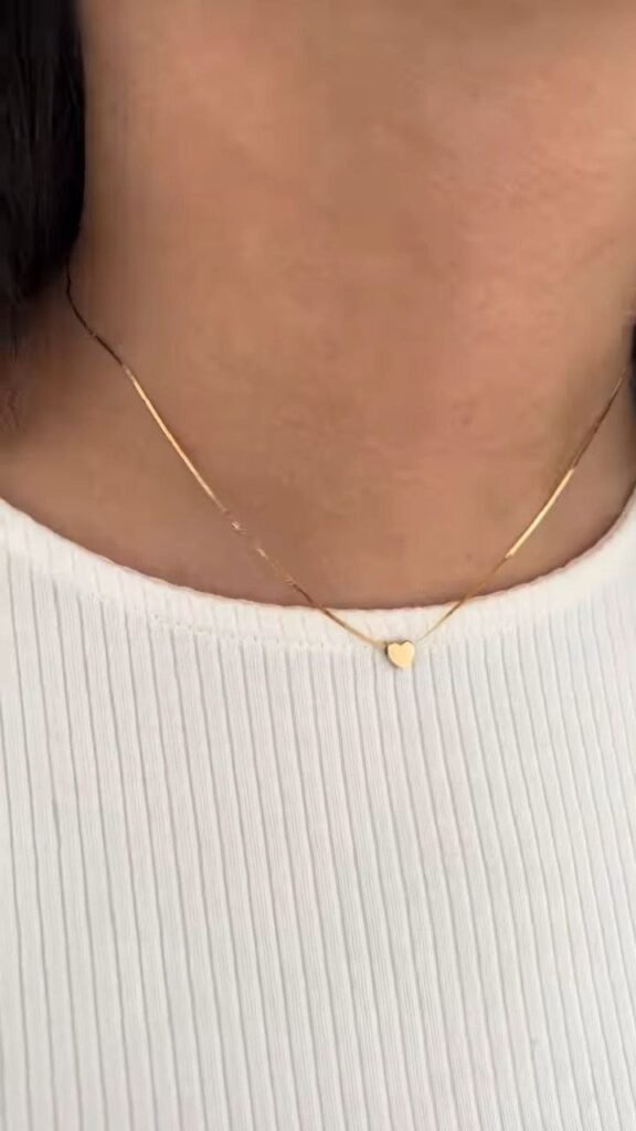 Layered Heart Charm Chain Necklace for Women - Photo 4