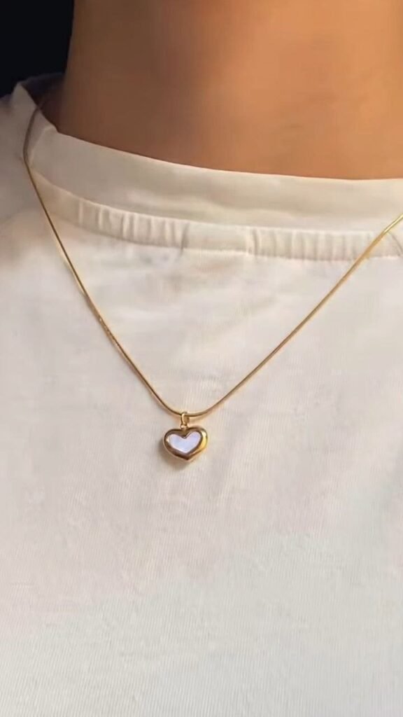 Heart Pendant Necklace with Minimal Chain - Photo 1