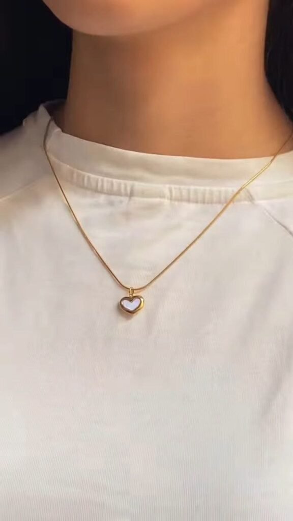 Heart Pendant Necklace with Minimal Chain - Photo 2