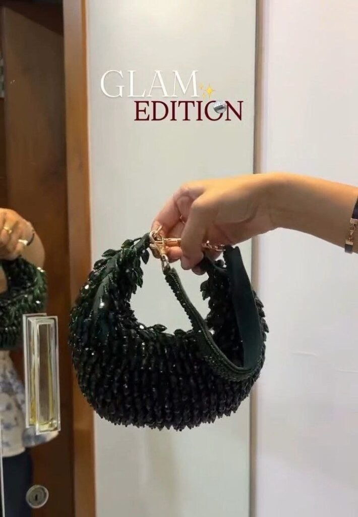 Glam Edition Pearl Embellished Mini Handbag - Photo 4