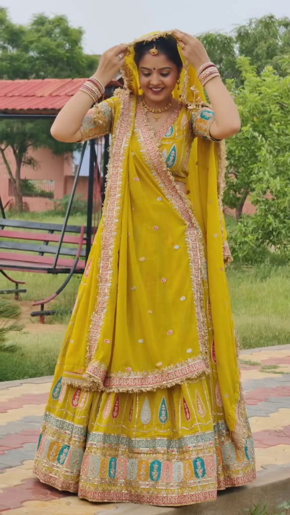 Bridal Wear Lehenga, rajputani lehenga , rajputi lehenga - Photo 4